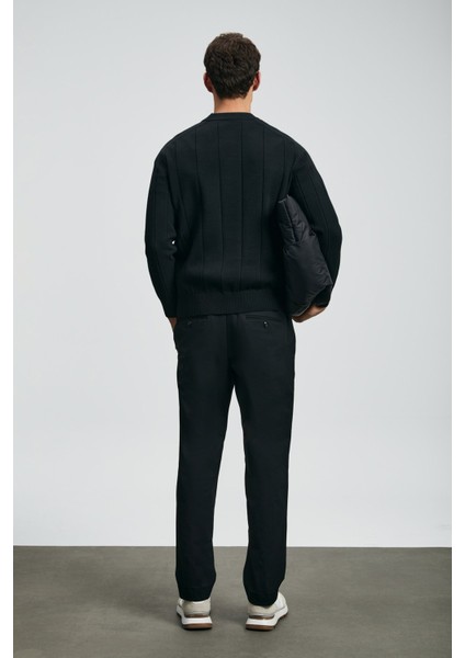 Pamuk Karışım Regular Fit Bisiklet Yaka Kazak Erkek Kazak 112090165 indirimleri