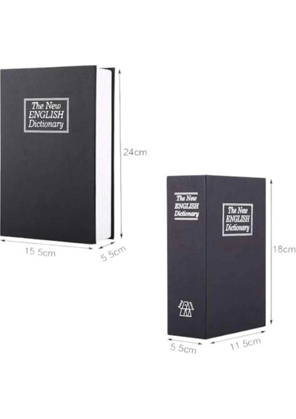 Büyük Boy Anahtarlı Kitap Görünümlü Gizli Kasa Çelik Kasa Altın Kasası