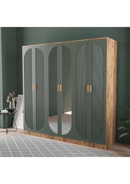 Soho 6 Kapaklı Eko Gardırop - Mdf Kapak