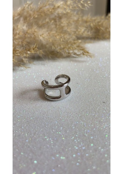 Rodyum Kaplama Ithal Yüksek Kalite Üretim Özel Üretim Ayarlanabilir 925 Ayar Gümüş Taşsız Yüzük fiyatları