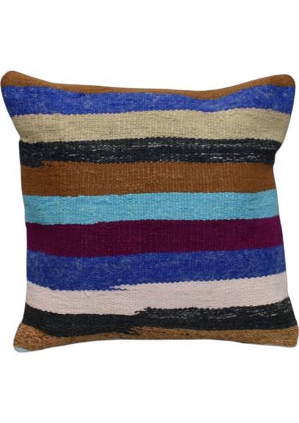 El Dokuma Kilim Kırlent Yastık Kılıfı 0247 - Yeni - Çok Renkli