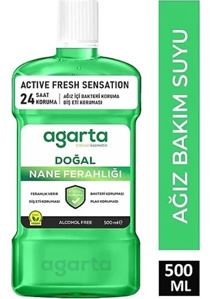 Bfs Agarta Doğal Ağız Bakım Suyu 500 ml Nane Özlü