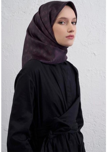 2025 Desenli Saf Ipek Twill Eşarp 9412-34 modelleri