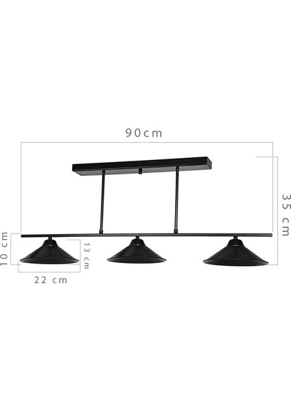 Maksim Siyah Üçlü Sarkıt Avize fırsatları