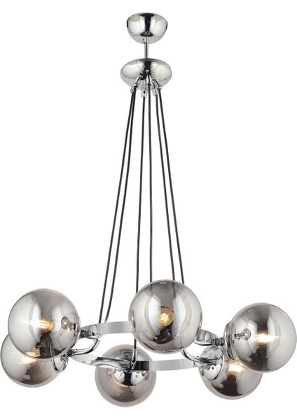 Lampaluce Ghiacciolo Dekoratif Sarkıt Avize Altılı Krom