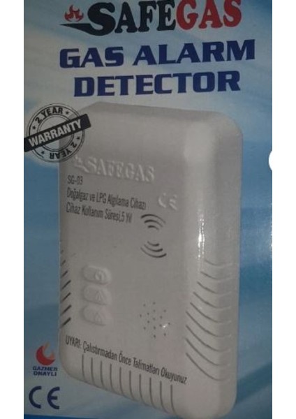 Karavan Tekne Yat Gaz Alarm Dedektörü 220VOLT