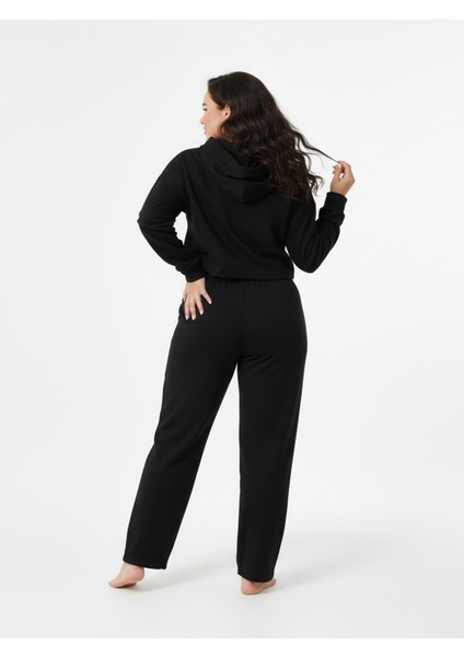 Düz Paça Büyük Beden Eşofman Altı Siyah 2016 fırsatları