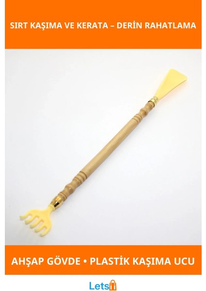 Ahşap Sırt Kaşıma ve Kerata Ergonomik Tasarım