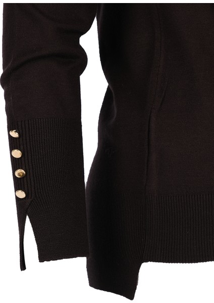 Minimalist Kadın Kazak - Uzun Kol Yuvarlak Yaka Günlük fırsatları