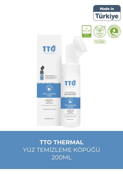 Thermal Çay Ağacı Özlü Yüz Temizleme Köpüğü Aplikatörlü 200ML