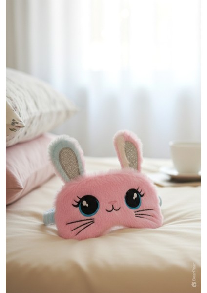 Peluş Sevimli Tavşan Uyku Bandı Göz Maskesi fiyatları