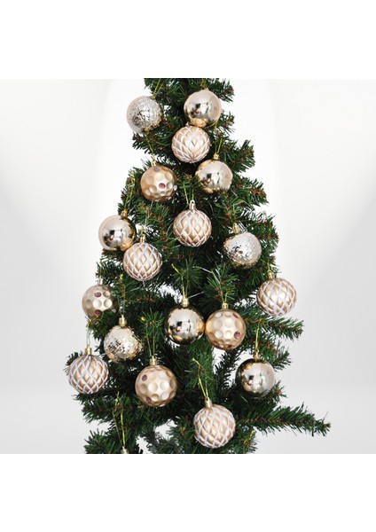 Yılbaşı Ağaç Süsleme Seti 24 Parça -Altın- fiyatları