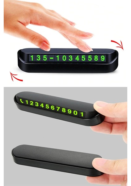 Park Numaratör Telefon Numarası Parktel Torpido Aksesuar Ön Cam Aksesuar Yapışkan Numaralık Araç Içi