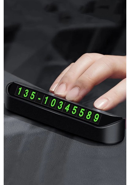 Park Numaratör Telefon Numarası Parktel Torpido Aksesuar Ön Cam Aksesuar Yapışkan Numaralık Araç Içi