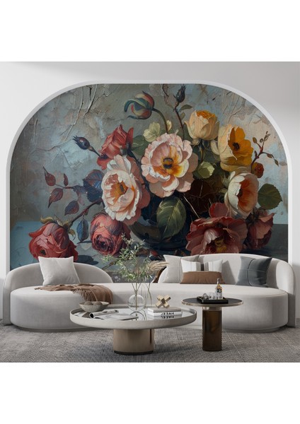 3D Gül Kurusu Desenli 3 Boyutlu Isı ve Ses Yalıtımlı Duvar Kağıdı fırsatları