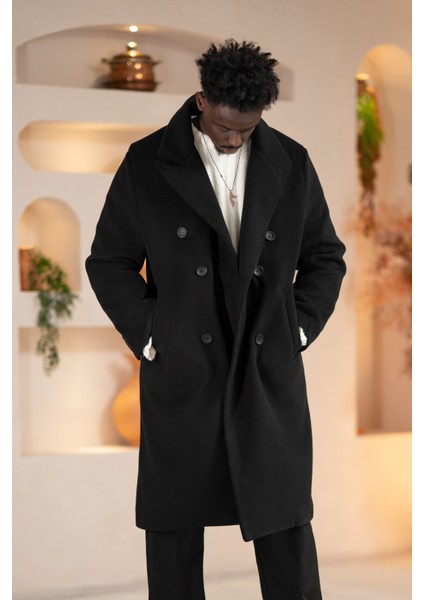 Italyan Geniş Yaka Oversize (Bol Kesim) Salaş Uzun Kaban fiyatları