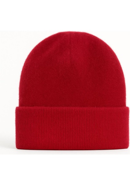 Kadın Yumuşacık Akrilik Kumaş Saçaklı Tüylü Bere – Sıcak Tutucu Kışlık Şapka