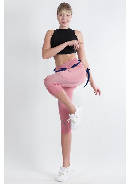 Kapri Spor Tayt Yüksek Bel Esnek ve Toparlayıcı Çift Cepli Diz Altı Tayt fiyatları