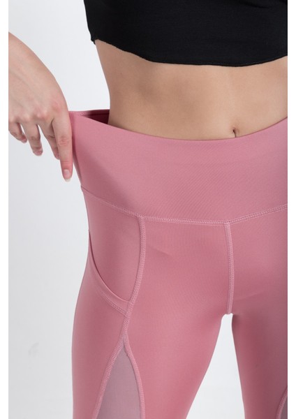 Kapri Spor Tayt Yüksek Bel Esnek ve Toparlayıcı Çift Cepli Diz Altı Tayt indirimleri