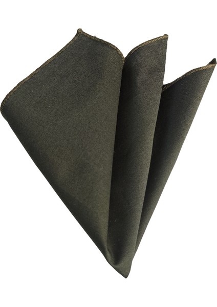 Zümrüt Yeşil 100% Pamuk Dokuma Cep Yaka Mendili