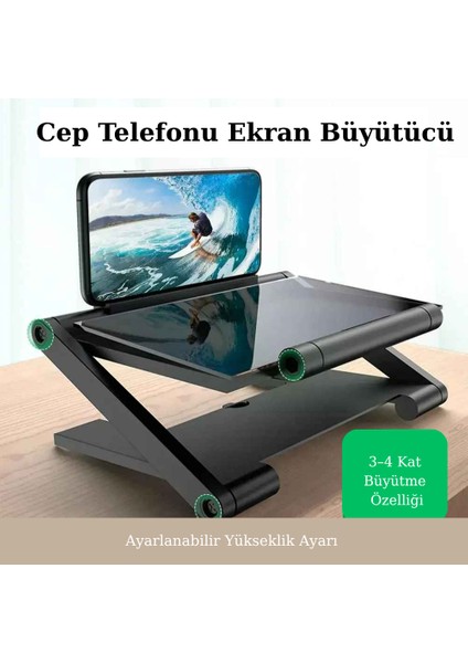 Katlanabilir 8 Inç 3D Hd Cep Telefonu Ekran Büyüteç – Video Projektör Standı fiyatları