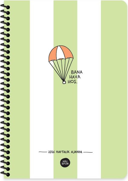 Hisli Şeyler 2026- 13*19,5 Haftalık Ajanda - Bana Hava Hoş