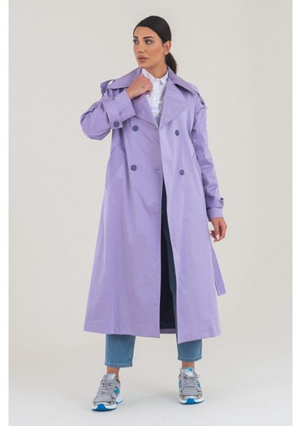 Şık Taş Rengi Düğmeli Trençkot – Rahat ve Modern Kesim fiyatları