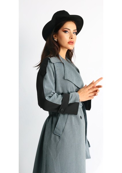 Şık Taş Rengi Düğmeli Trençkot – Rahat ve Modern Kesim modelleri