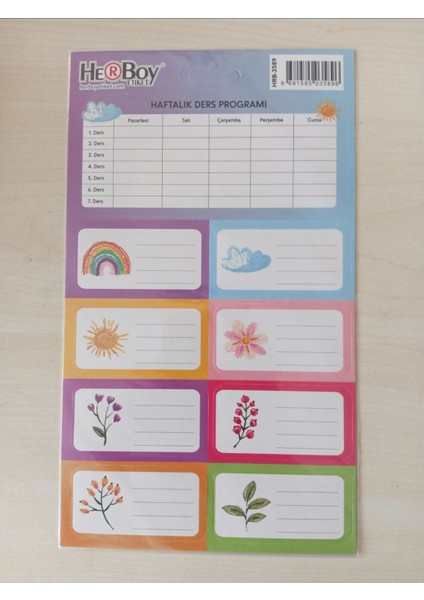 Herboy Etiket – Paket Içi 3 Tabaka, 4’lü Pratik Set ile Düzeni Yakala