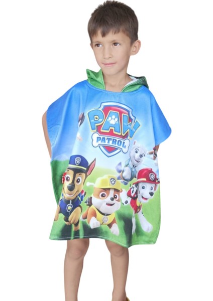 Renkli Erkek Çocuk Panço – Plaj ve Banyo Havlusu | Kapüşonlu & Hızlı Kuruyan fiyatları