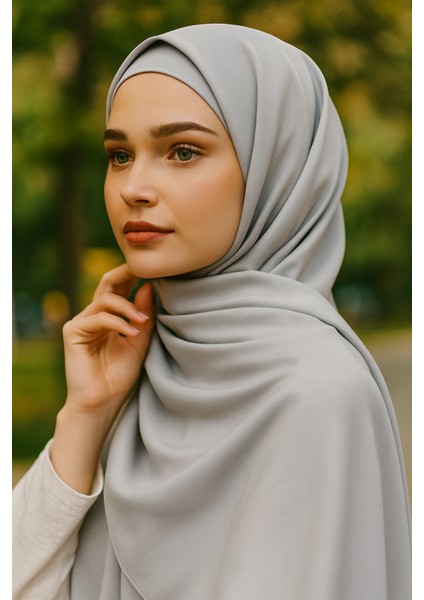 Premium Soft Pamuk Saten Şal | Dökümlü, Kaymaz, 4 Mevsim