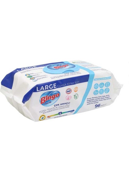 Çok Amaçlı Yüzey Temizleme Mendili – Large Boy 3’lü Paket (96’lı x 3) Pratik ve Hijyenik Temizlik modelleri