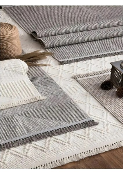 Delhi 3021 Serisi Bukleli Dokuma Halı Antre Yolluk Çocuk Odası Oturma Odası Salon Mutfak Halısı fiyatları