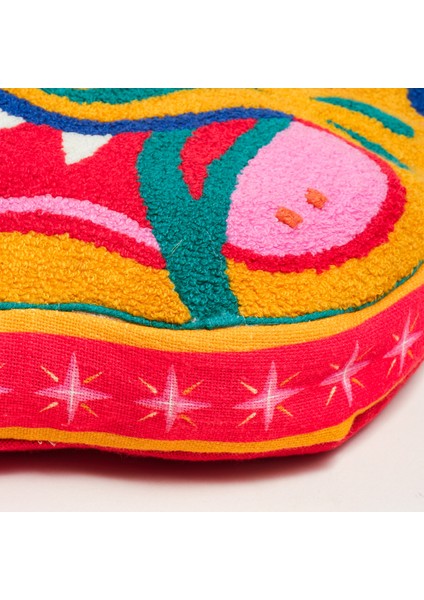 Ghunı Tufted Pamuk Dolgulu Kırlent 35X40 cm Sarı fırsatları