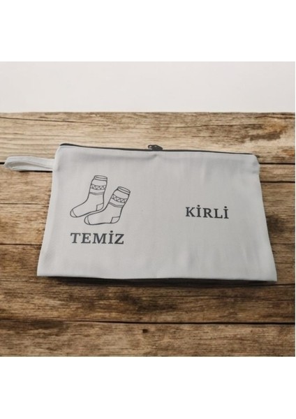 Baskılı Kirli-Temiz Seyahat (Çorap) Torbası modelleri