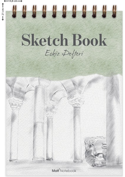 A5 Eskiz Defteri Sketch Book 50 Yaprak 150 gr Kalın Kağıt