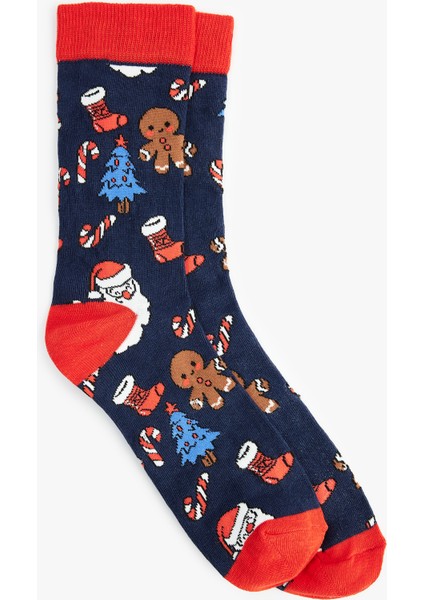 Yılbaşı Temalı Soket Çorap