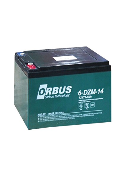 6-Dzm-14 12 Volt 14 Amper Jel AKÜ-150*97*95 Mm-4,3 Kg.