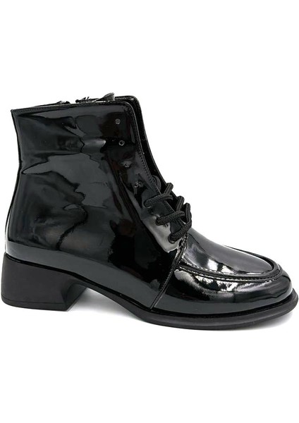 (Park Moda) Riyad Termo Kaymaz Taban Bağcıklı&fermuarlı Günlük Kadın Bot Rugan Siyah fiyatları