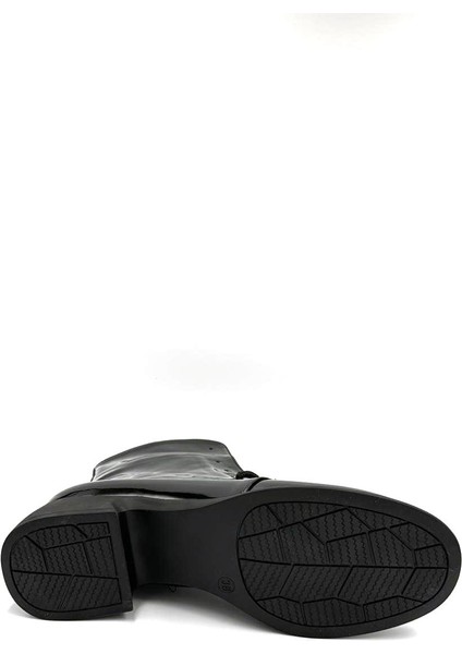 (Park Moda) Riyad Termo Kaymaz Taban Bağcıklı&fermuarlı Günlük Kadın Bot Rugan Siyah indirimleri