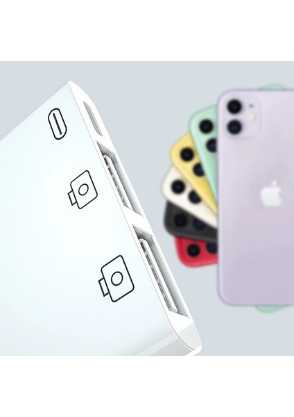 Ally 3in1 Iphone/ipad Lightning To USB Kamera OKUYUCU-(5775) - M446K875-R38446 indirimleri