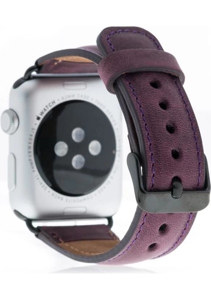 Apple Watch Uyumlu Deri Kordon 38-40-41MM G7 Mor fiyatları