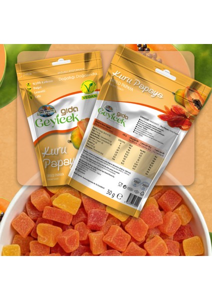 Kurutulmuş Papaya 30 gr fırsatları