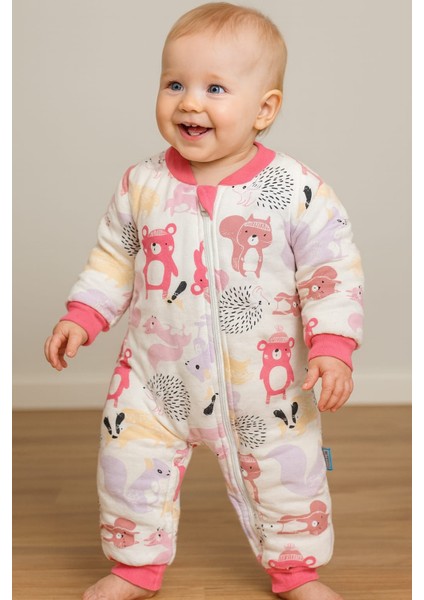 Laura Baby Dolgulu Uzun Kollu Kız Bebek/çocuk Uyku Tulumu