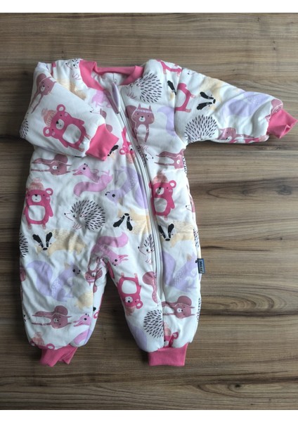 Laura Baby Dolgulu Uzun Kollu Kız Bebek/çocuk Uyku Tulumu