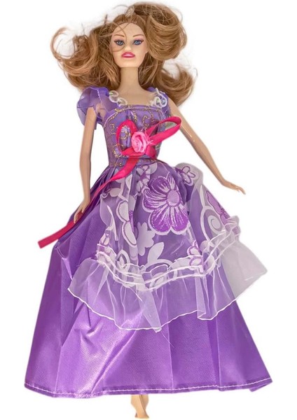 Çocuk Anlily Prenses Elbiseli Bebek