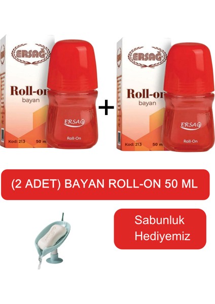 Bayan (2ADET) Roll On 50 ml - Sabunluk Hediyemiz 213-95