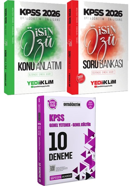 Kpss 2026 Ortaöğretim Ön Lisans Işin Özü Konu ve Soru - 2026 Kpss Ortaöğretim Çözümlü 10 Deneme