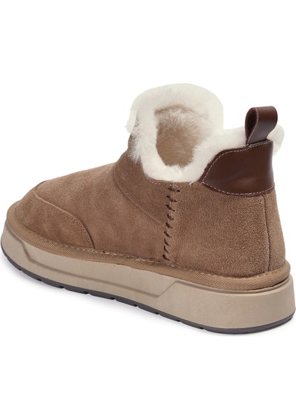 Taba Casual Süet Deri Kadın Bot modelleri