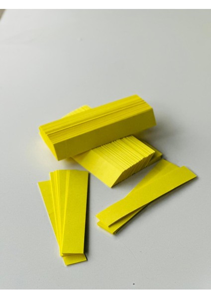 Sarı Parfüm Deneme Kağıdı 1000 adet | Koku Test Şeritleri | Parfüm Tester Kağıdı